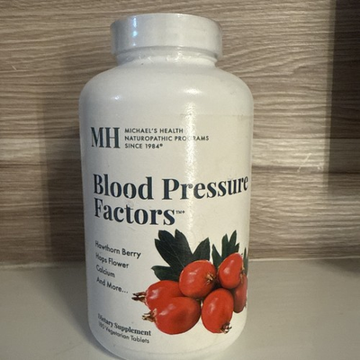 #ad MH Michael#x27;s Health Naturopathic Blood Pressure Factors 180 Vegetarian Tablets $55.00