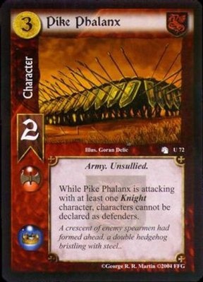Pike Phalanx - A Tourney of Swords - A Game of Thrones CCG