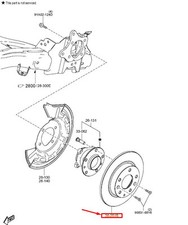 Mazda 3 Schrägheck BP Bremsscheibe hinten B45G26251B NEU ORIGINAL