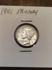 1944 10C Mercury Dime Philadelphia. Ungraded nearly uncirculated.
