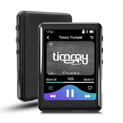 64GB MP3 Player with Bluetooth 5.3, Full Touch Screen Mp3 Mp4 64GB, Black 