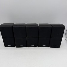 Bose Double Cube Speaker Arrays Set of 5 Black   From Acoustimass 15 System
