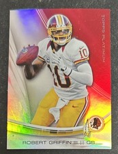 2013 Topps Platinum Robert Griffin III 2nd Year Football Card #12 Redskins QB VG