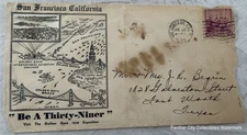 1939 Golden Gate Exposition World Fair San Francisco California Postal Cover