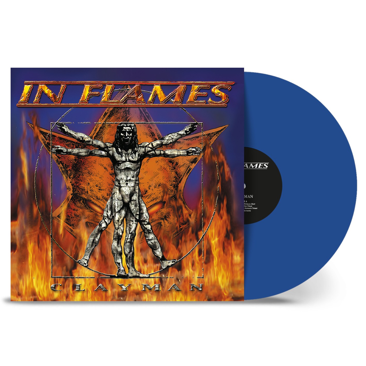 In Flames 'Clayman' LP Vinile blu solido - Nuovo e Sigillato