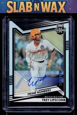 2022 Panini Trey Lipscomb #84 Nationals Prime Numbers Signatures A Auto SN,AU