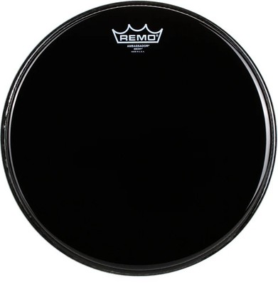 Remo Ebony Ambassador Drumhead - 13''