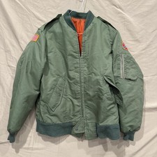 Giacca da volo bomber vintage MA-1 USAF grande 40 Talon made in USA alfa anni 60 70