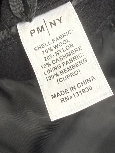 Peter Manning Coat Mens 2XL Black Wool Cashmere Overcoat Lined Classic image 4