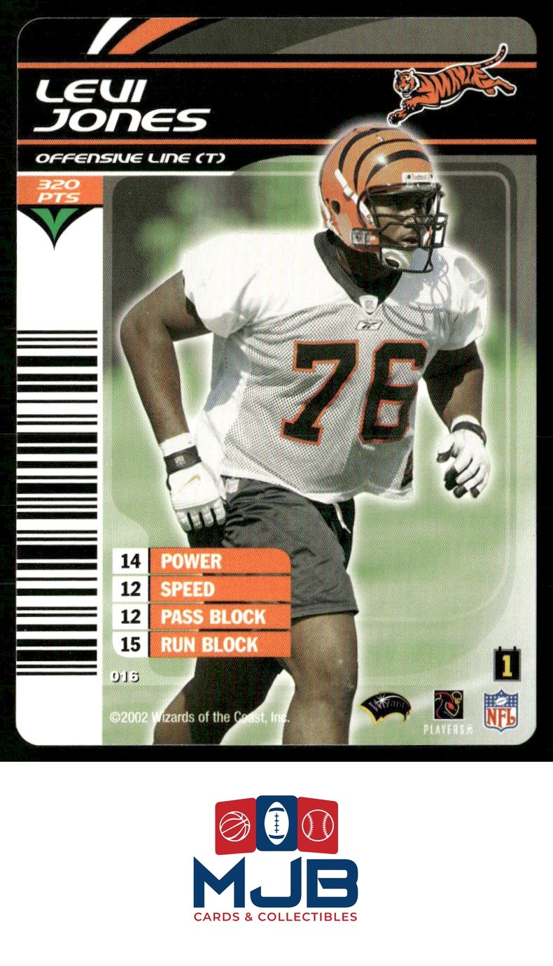 2002 NFL Showdown 1st & Goal Levi Jones Rookie #016