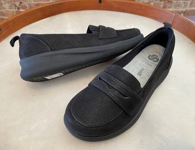 Cloudsteppers by Clarks Black Slip On Loafers Sillian 2.0 Hope 5