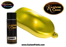 Kustom Canz YELLOW CANDY 12 oz AEROSOL Custom Paint, Motorcycle, Autopaint HOK
