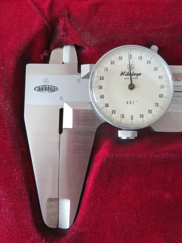 Vintage Mitutoyo 505-257 Dial Caliper Tool & DIE MACHINIST with Vintage Case - Picture 3 of 15