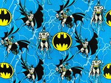 Cotton Quilt Fabric Batman and all Related Characters DC Comics by FQ 18"x22"