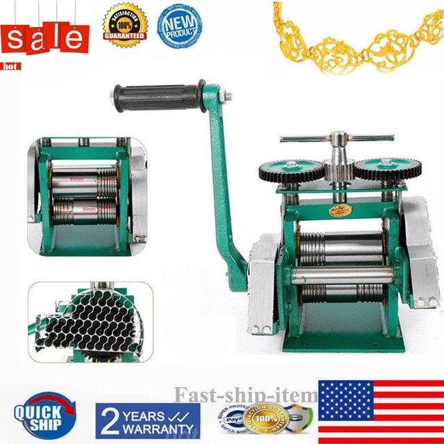 Manual Combination Rolling Mill Machine Jewelry Press Equip 85mm Best