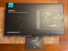 HUION KAMVAS PRO 12 Stand Graphics Display Battery Free Pen Tablet Monitor Tilt