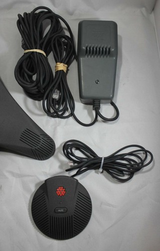 Polycom Soundstation EX Conference Phone 2201-00696 + Wall Module & Ext Mic 0069 - Picture 3 of 6