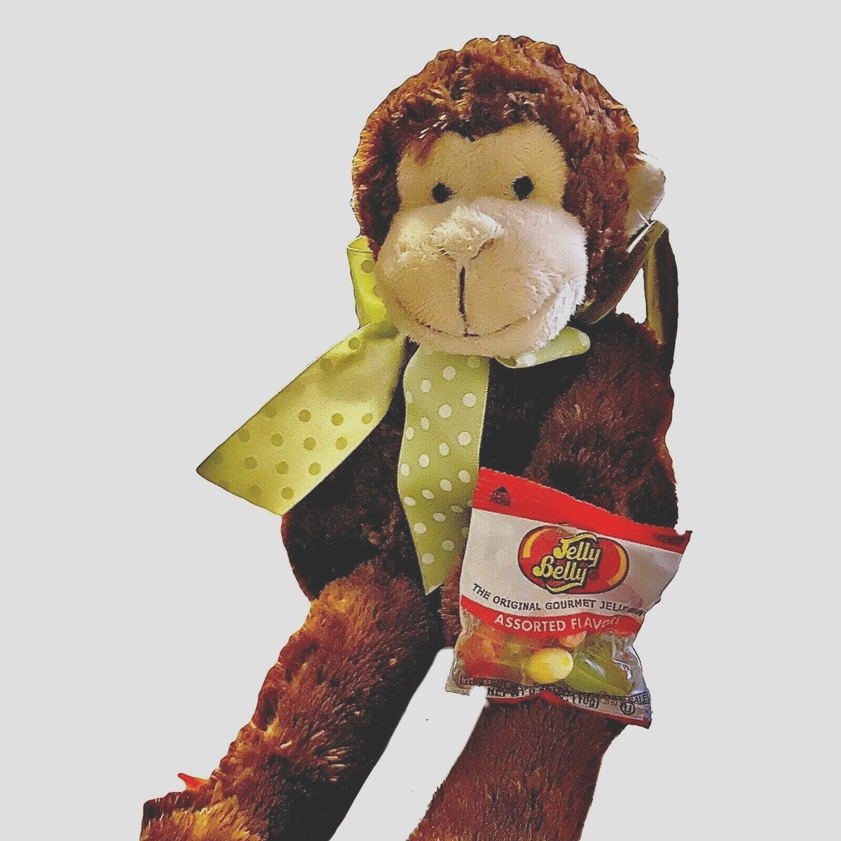 Lean Bean MO The Monkey Bean Bag Plush With Jelly Belly Berington Collection