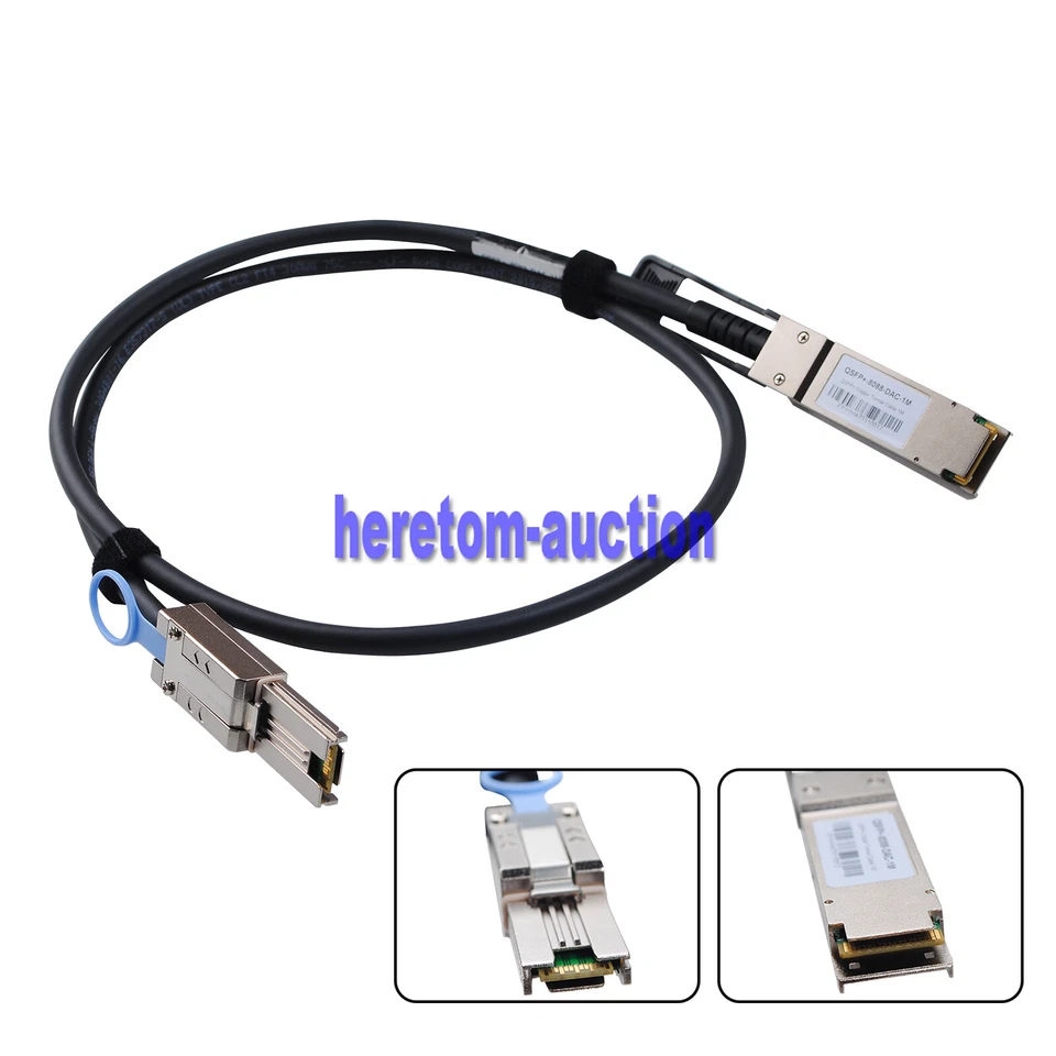 External SAS Cable QSFP SFF-8436 to Mini SAS SFF-8088 DDR Cable for NetApp 1M - Image 2 of 4