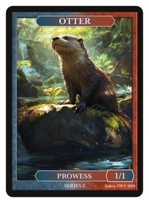 Otter  Token  Givememana Tokens Series 2 Magic the Gathering