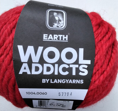 50g Wooladdicts Earth Fb 60, rot, Alpaca,  Polyacryl, Wolle, LL65m