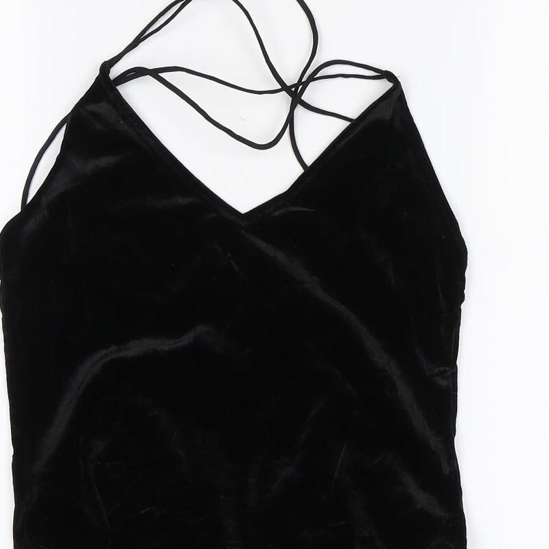 Divided Womens Black Polyester Blend Bodysuit One-Piece Size S image 8