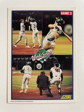 1989 World Series Game 3 1990 Score Oakland Athletics-San Francisco Giants #702