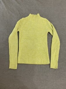 lime green mock neck
