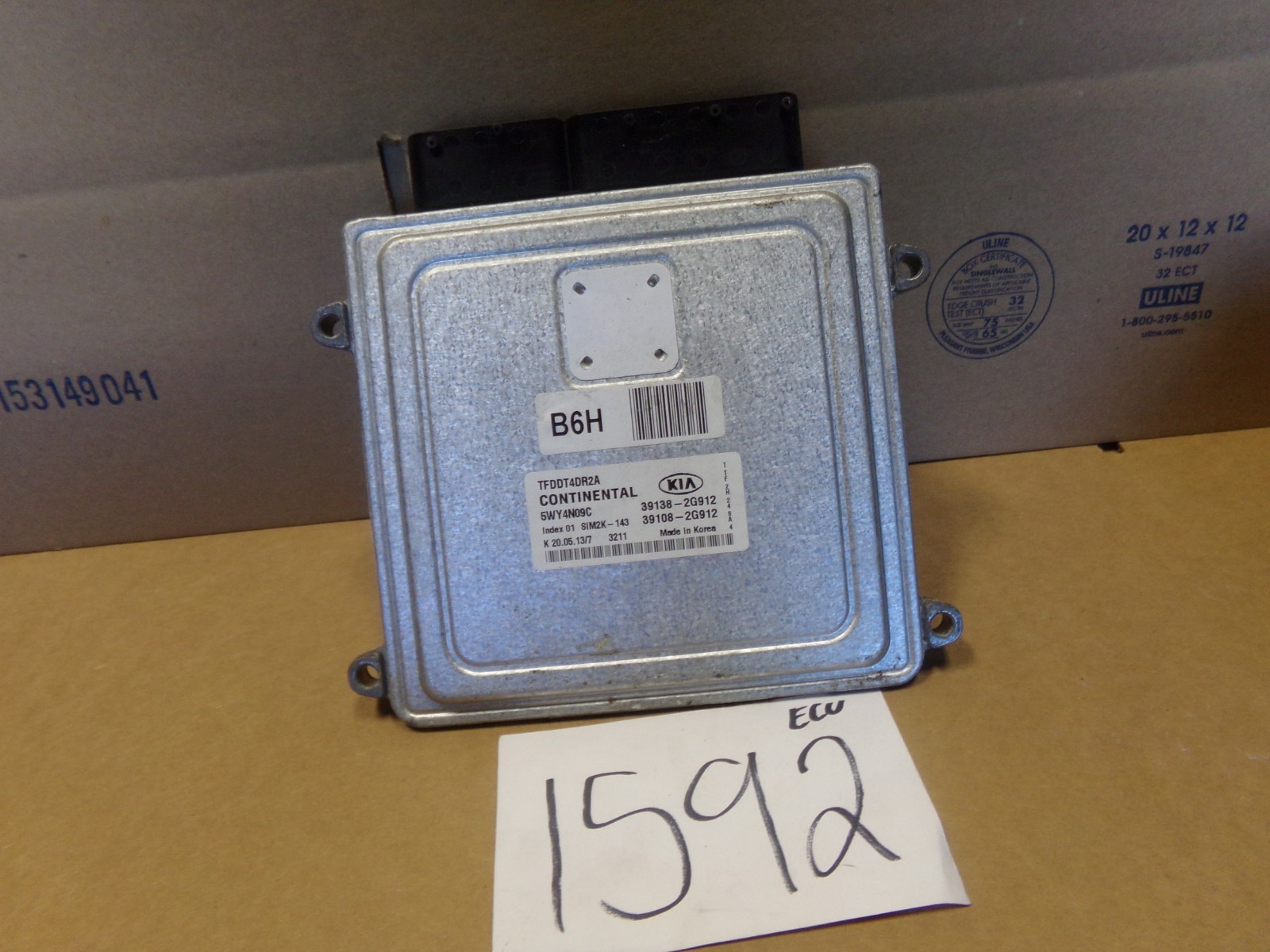 2011 2012 2013 Kia Optima #1592 Engine Computer ECM ECU 39138-2G912 