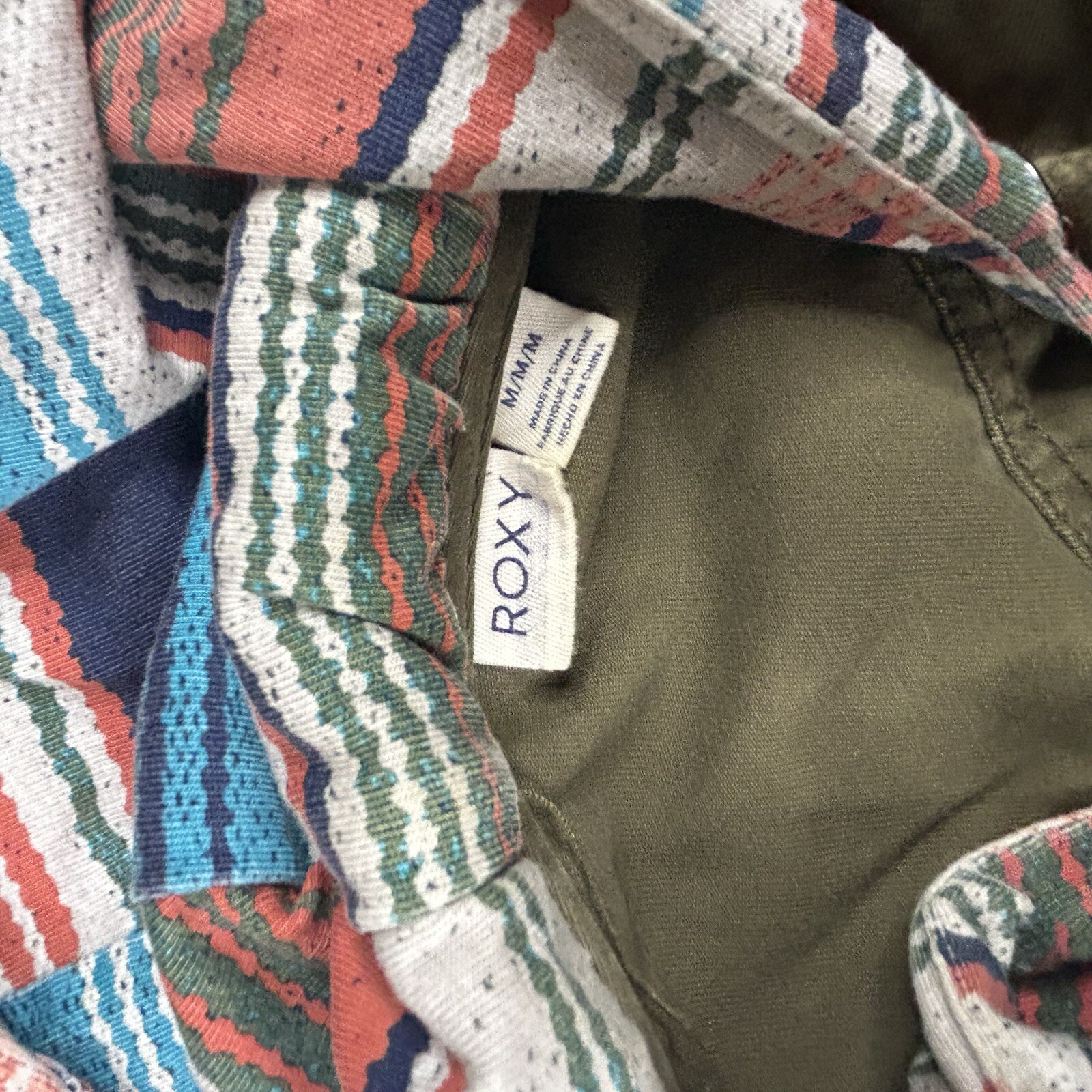 Roxy Shacket Jacket Hooded Medium Woman’s Army Gr… - image 2