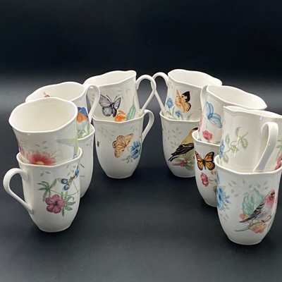 Lenox Butterfly Meadow Coffee Mug Cup Eastern Bluebird Dragonfly Swallowtail