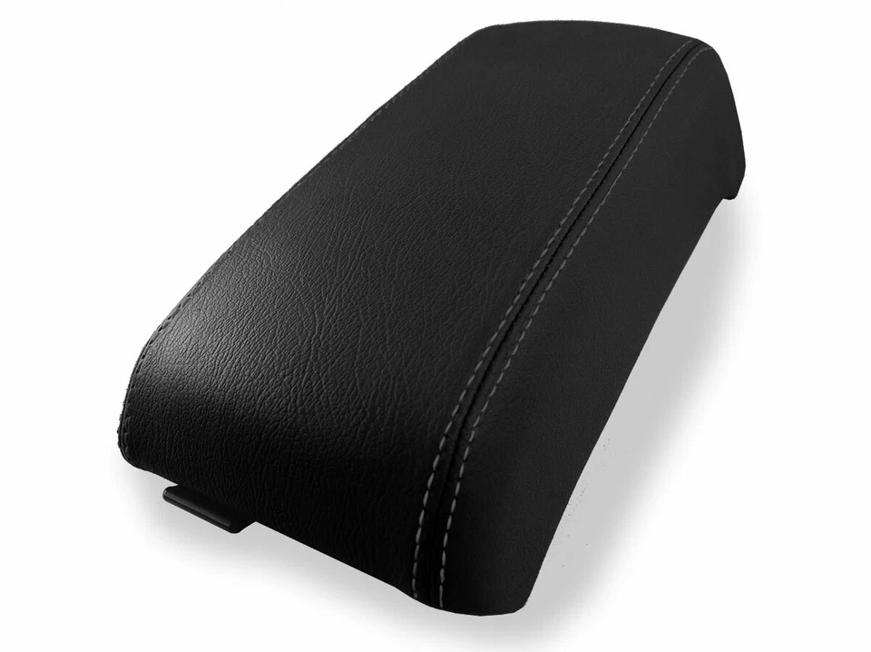 Se adapta a Subaru Baja 2003-2006 fibra de carbono consola tapa reposabrazos cubierta negra Foto 2 de 4