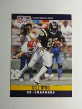 GILL BYRD 1990 PRO SET FOOTBALL CARD # 277 C7498