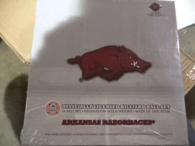 BILLIARD BALLS Arkansas Razorbacks Billiard Ball Set
