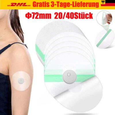MARKENLOS 20/40stück Pflaster für Freestyle Libre 1/2/3 Wasserfest Sensor Fixierpflastern