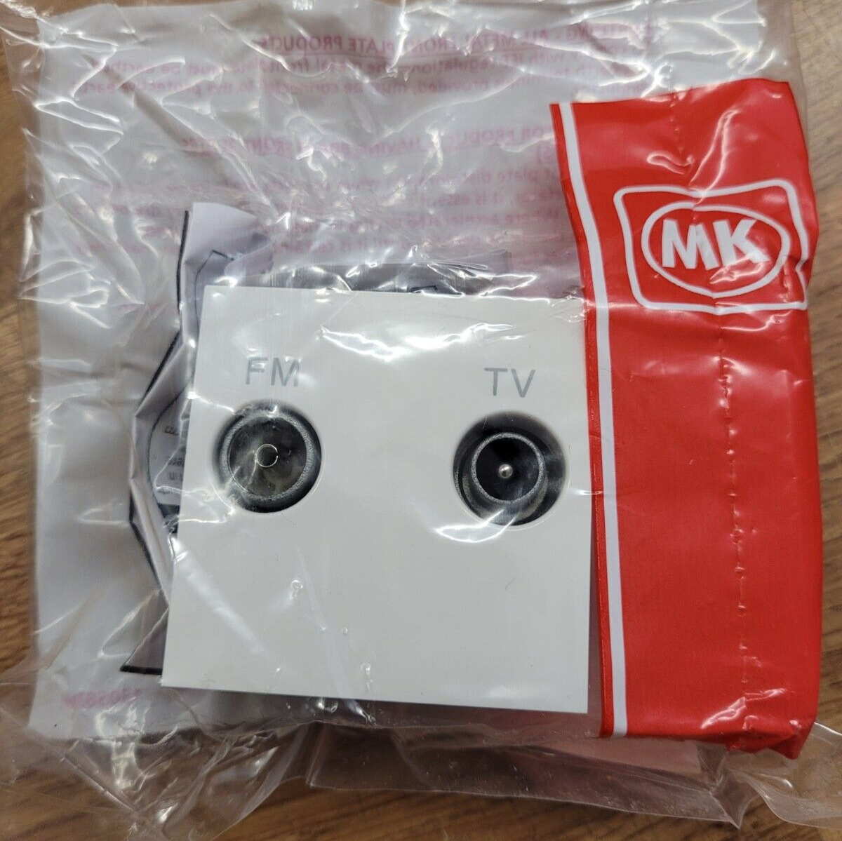 MK K5852 WHI Logic Plus Euro TV/FM Diplexer 50 x 50mm Module
