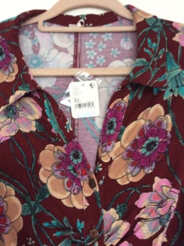FREE PEOPLE Shayla Jumpsuit Garnet Red Wine UK XL RRP £148 - Picture 5 of 8