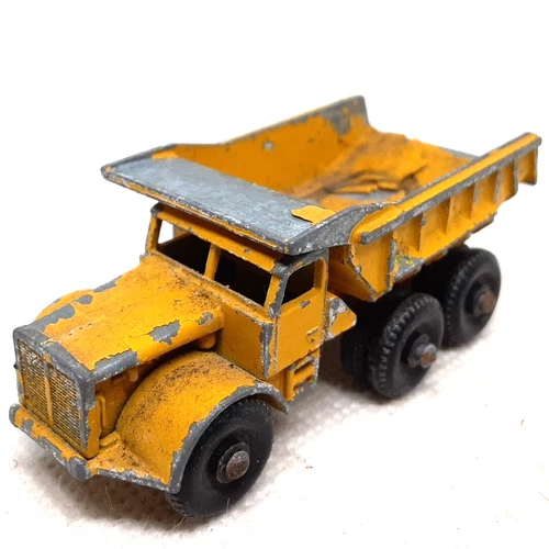Lesney Matchbox Dump Truck Euclid No.6 Yellow Made in United Kingdom