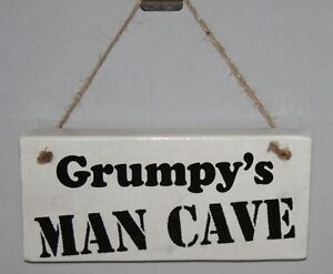 Grumpys Shed Plaque//Sign Gift Grumpy Dad Grandad Funny Workshop Garage Garden Farthers Day