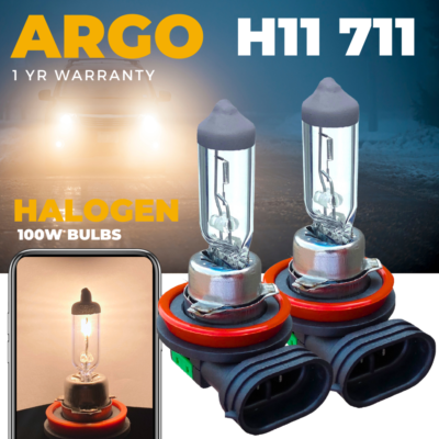 H11 Xenon Yellow Amber Front Fog Light 100w 711 PGJ19-2 DRL Headlight Bulbs