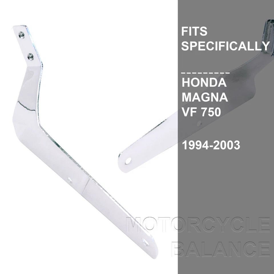 Cojín de respaldo cromado para pasajeros barra Sissy para Honda Magna 750 VF750 1994-2003 Foto 4 de 4