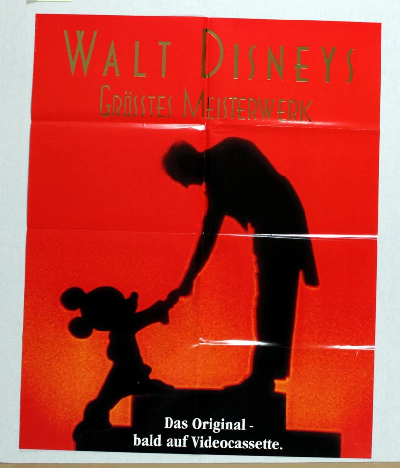 WALT DISNEY`S Grösstes Meisterwerk VIDEO-POSTER A1 Promotion German 1-Sheet - Bild 1 von 1