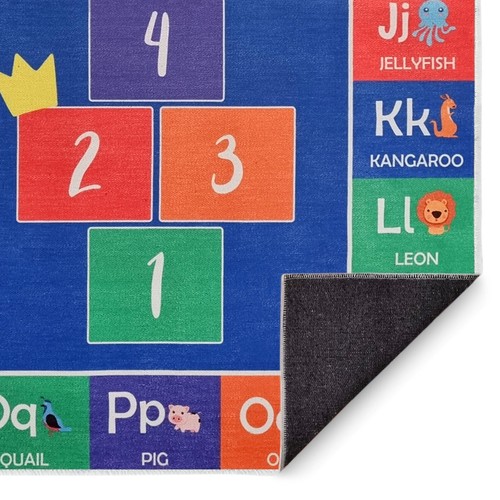 Low Pile Kids Rug for Playroom - Ultra-Thin Non-Slip Kids Area Rug - Washable - 第 85/115 張圖片