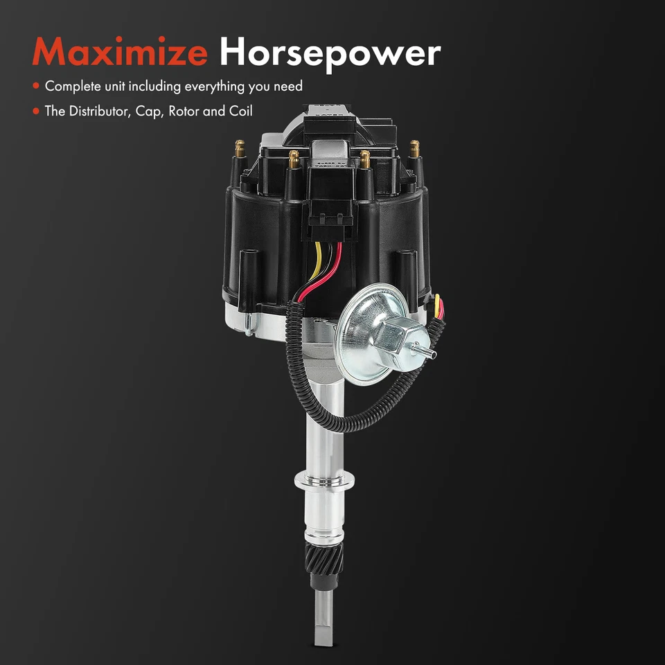 Distribuidor de encendido con tapa y rotor para Chevrolet Malibu C10 C20 GMC C15 Buick Foto 2 de 4