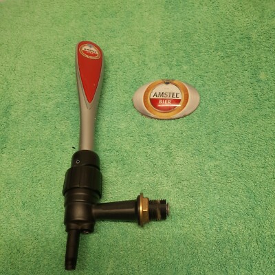 Amstel Zapfhahn, Griff und ovales Abzeichen ManCave Bierpumpe,