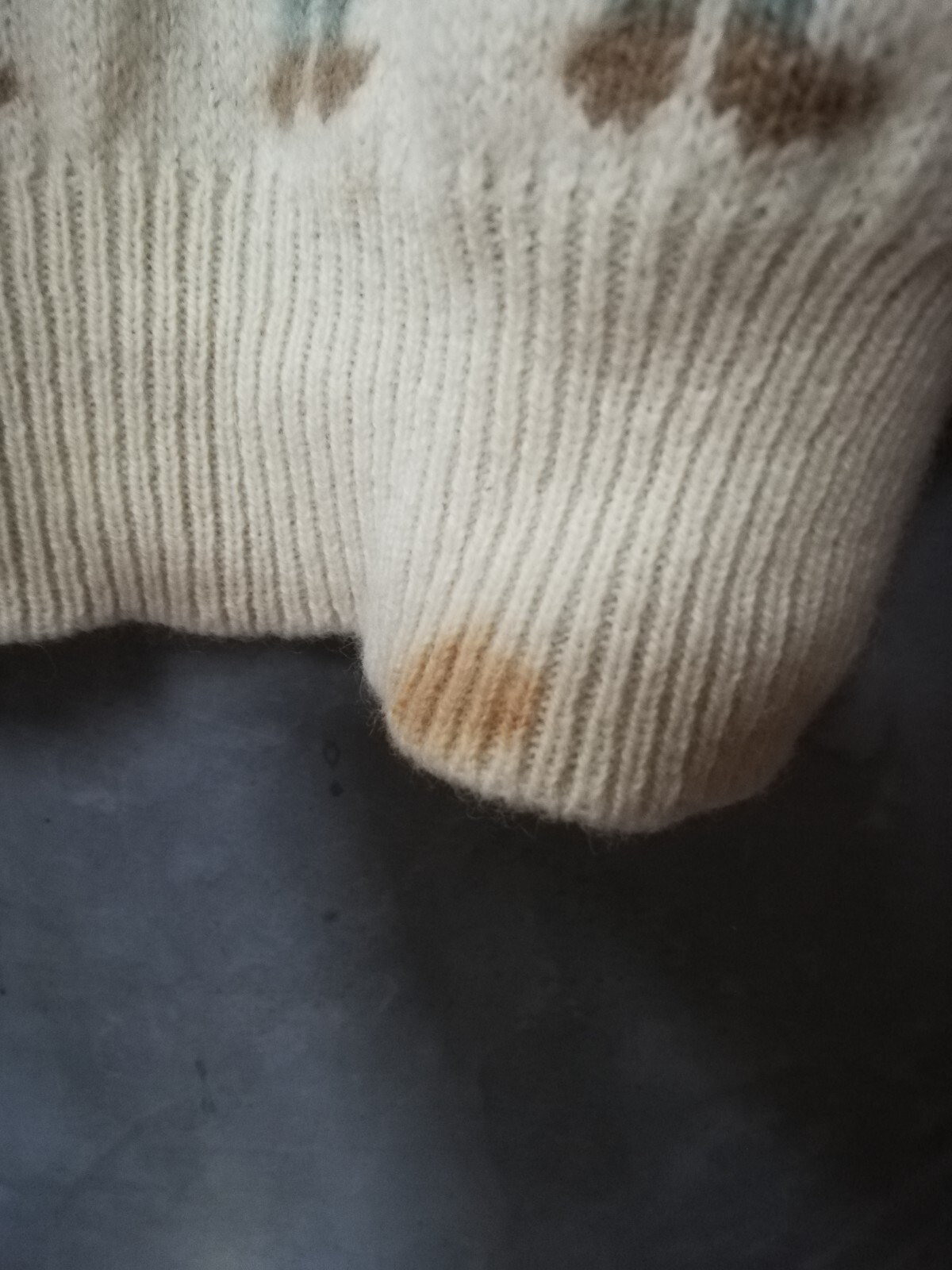 Vintage cute patterned Wool knit jumper rabbits, kitsch eBay