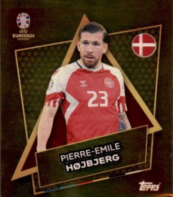 Topps EURO 2024 Sticker DEN SP - Pierre-Emile Hojbjerg - Star Player - Gold
