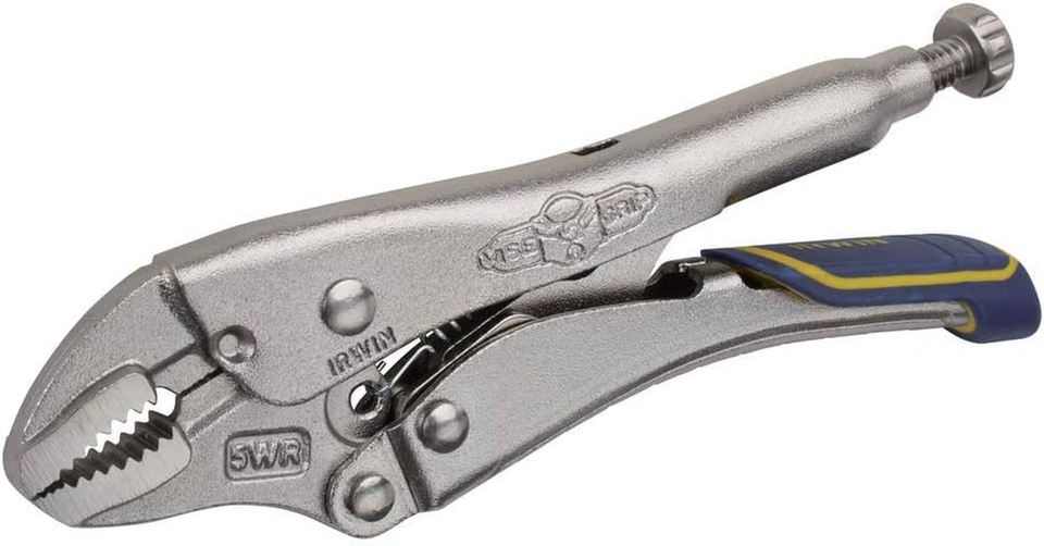 VISEGRIP Locking Pliers, Fast Release Curved Jaw with Wire Cutter, 5