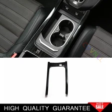 For Honda CRV CR-V 2017-2021 Black Titanium Central Console Water Cup Cover Trim