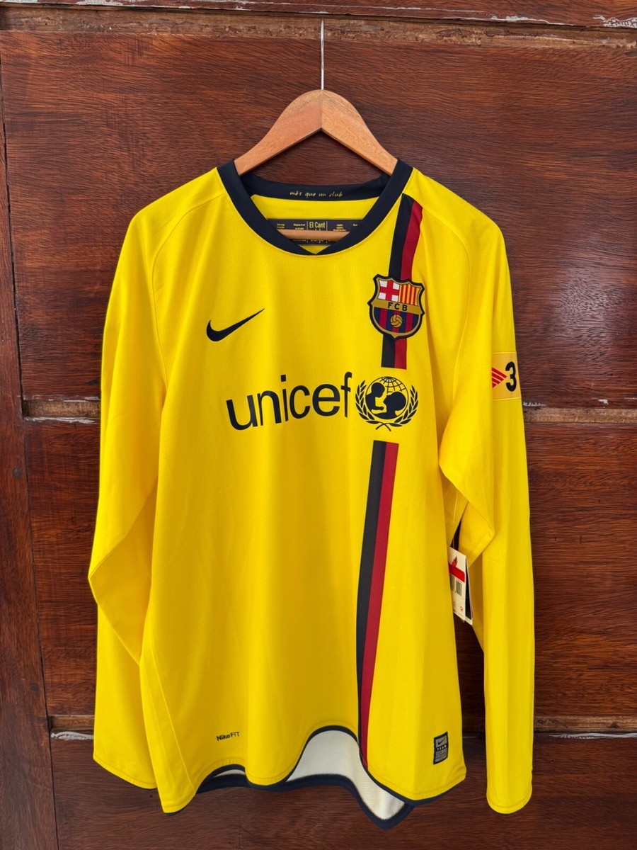 FC BARCELONA NIKE AWAY LONG SLEEVE JERSEY 2008/09 SEASON